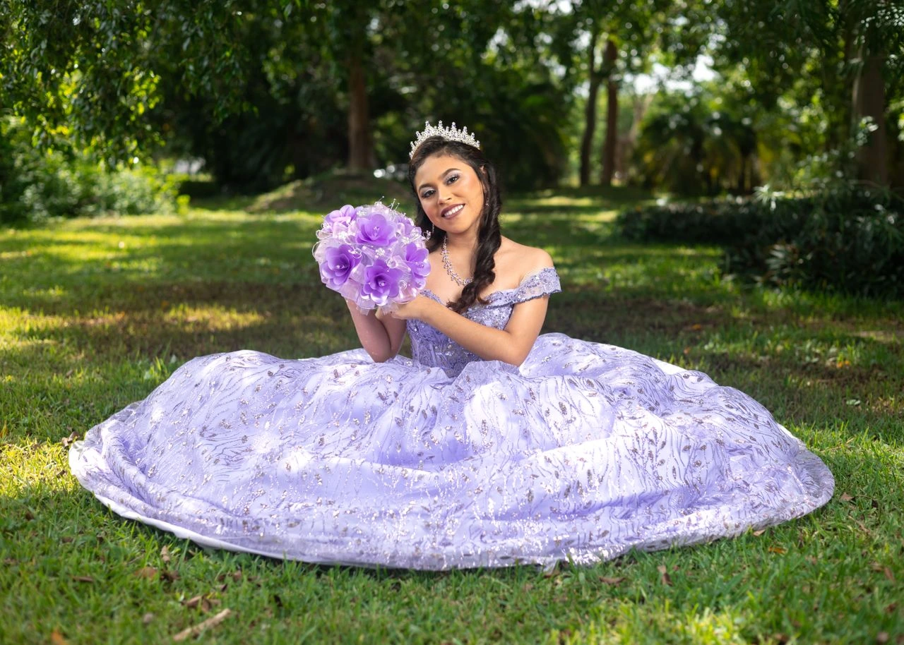 Ximena durante su sesión fotográfica
